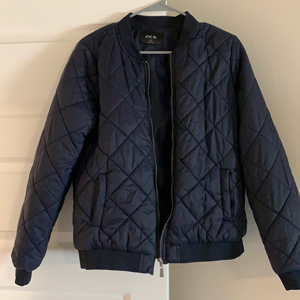 Navy bomber jacket